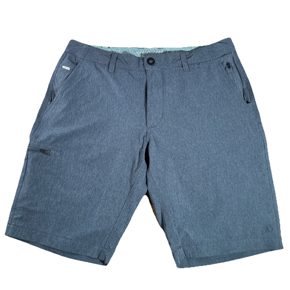 7 Diamonds Men's 32 Blue Sierra High Performance Shorts Stretch Quick Dry Golf